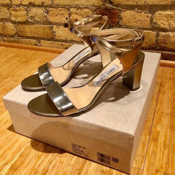 New Jimmy Choo Block Sandals - Picture 2 of 6